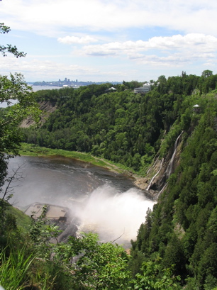 The falls from a different perspective