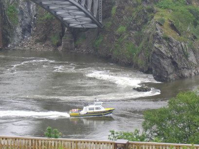 Modern thrill seekers at the falls