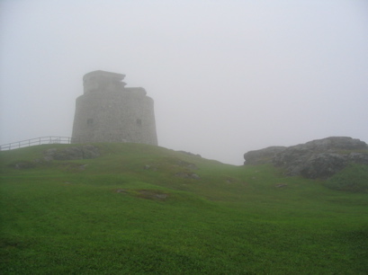 The Carlton Martello Tower (in the fog)