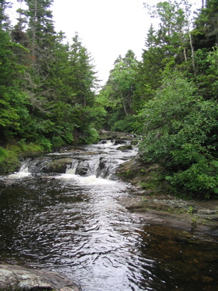 Above the falls