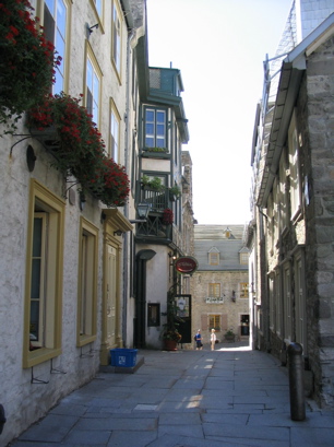 Old Quebec City street scene