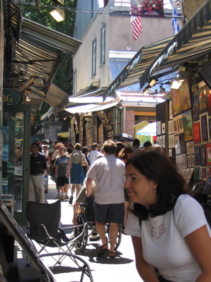 Looking up Artist's Alley