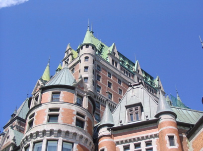 Spires and towers of Hotel Frontenac