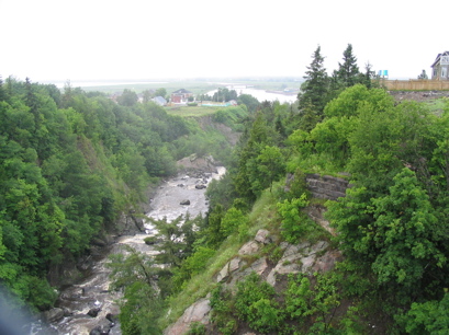 Lower Riviere-du-loup River canyon