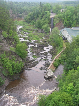 Upper Riviere-du-loup River canyon