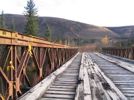 Bailey bridge on the McQueston Bailey bridge on the McQueston