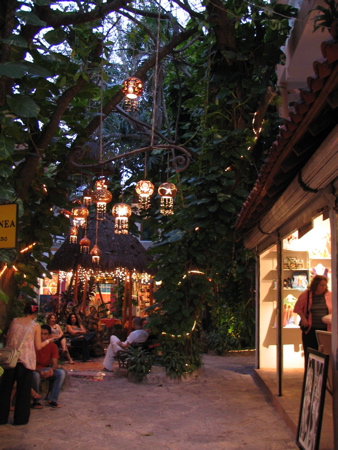Side street on 5th Avenue Playa del Carmen Side street on 5th Avenue Playa del Carmen