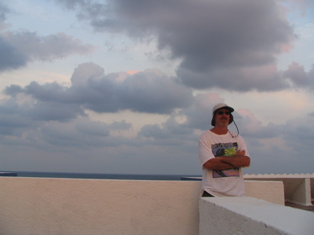 Contemplating life from the Luna Azul rooftop Contemplating life from the Luna Azul rooftop