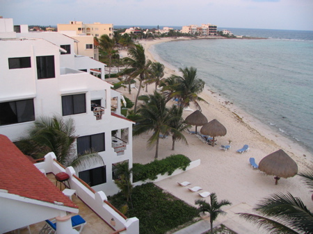 Looking north from the rooftop of Luna Azul Looking north from the rooftop of Luna Azul