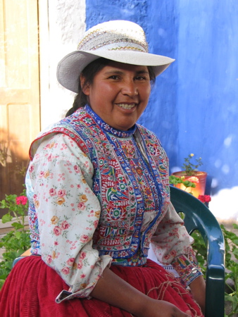 Felicita from Colca Canyon - our knitting teacher Felicita from Colca Canyon - our knitting teacher