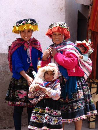 Peruvians at Pisac Market Peruvians at Pisac Market